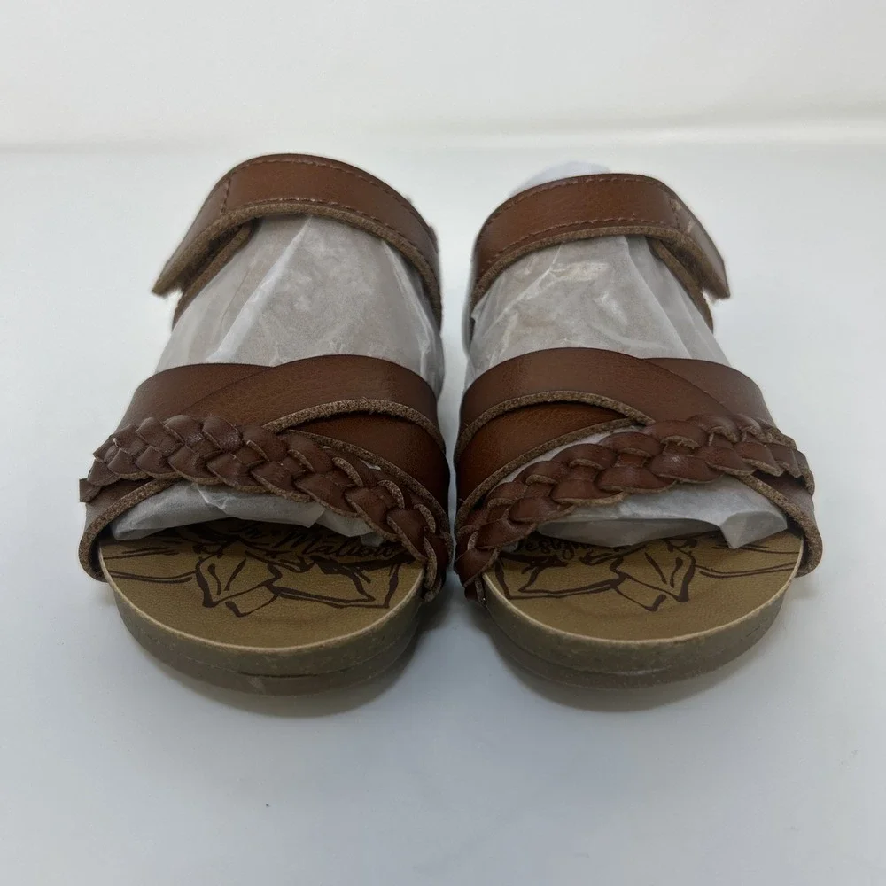 NEW Blowfish Malibu Toddler‎ Girls Gaia Sandals Size 5 Scotch Brown Braided NIB